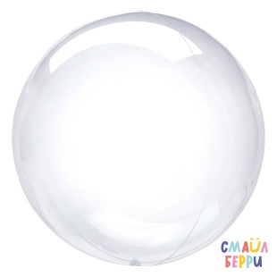 Шар (10''/25 см) Мини-сфера, Deco Bubble, Прозрачный, Кристалл, 10 шт. в уп.